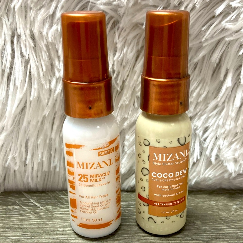 Mizani 25 Miracle Milk & Coco Dew for dry curly hair